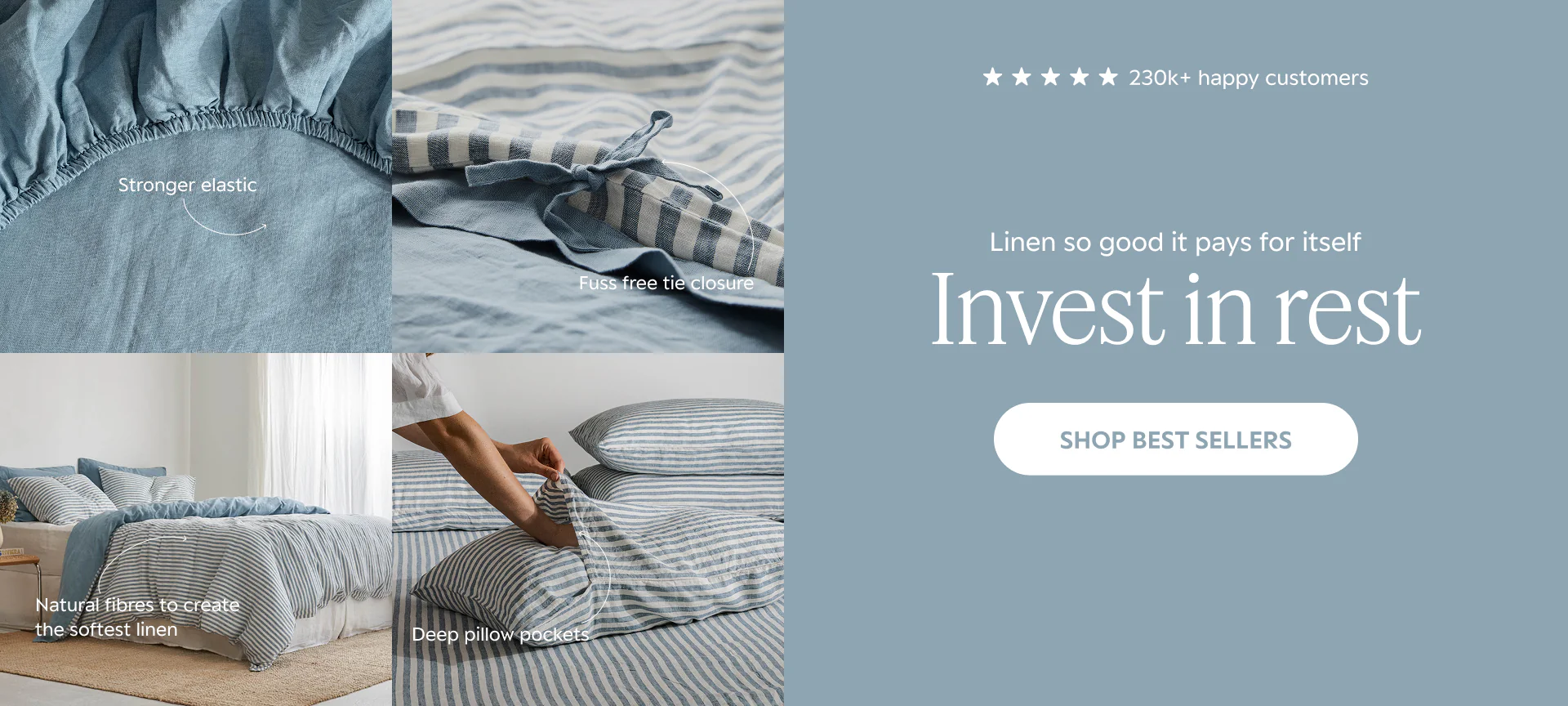Sleep in Pure French Linen